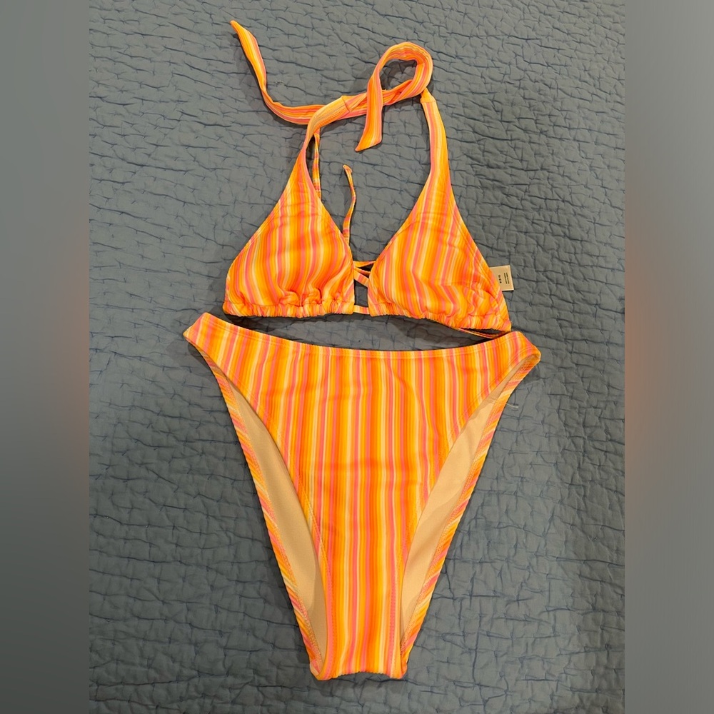 Striped bikini
